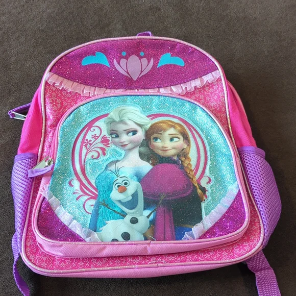 Disney Frozen Backpack, Pink and Purple - Picture 1 of 5